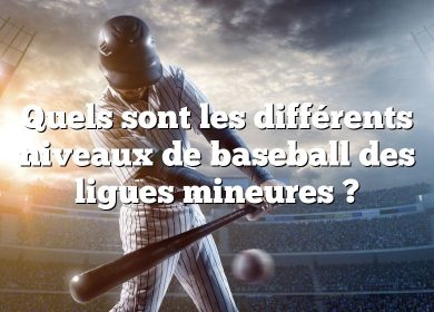 Quels sont les différents niveaux de baseball des ligues mineures ?